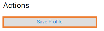 Save Community Profile Button.