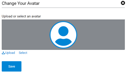 Upload or Select a Community Avatar.